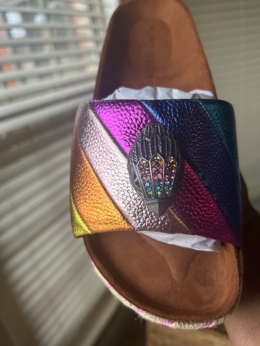 Kurt Geiger Colorful Platform Slides - Picture 2 of 5